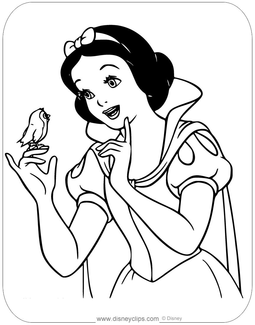 Princess Coloring Pages Snow White Princess Coloring Pages Snow White