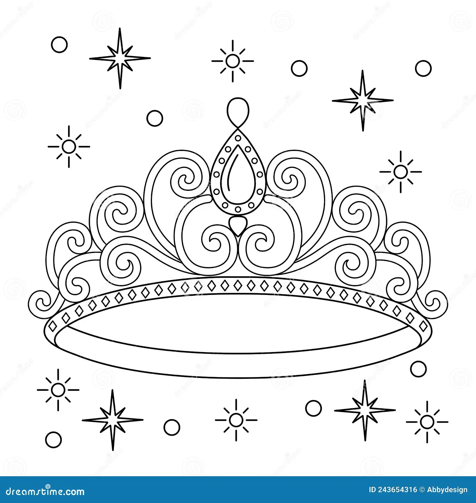 Princess Crown Coloring Page For Kids Stock Vector Illustration Of Luxury Princess 243654316 Princess Crown Coloring Page For Kids Stock Vector Illustration Of Luxury Princess 243654316