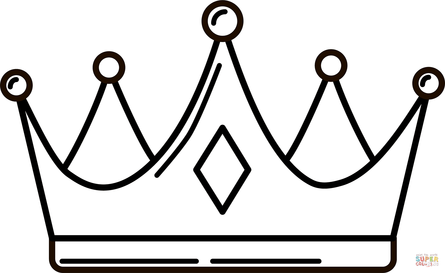 Princess Crown Coloring Page Free Printable Princess Crown Coloring Page Free Printable