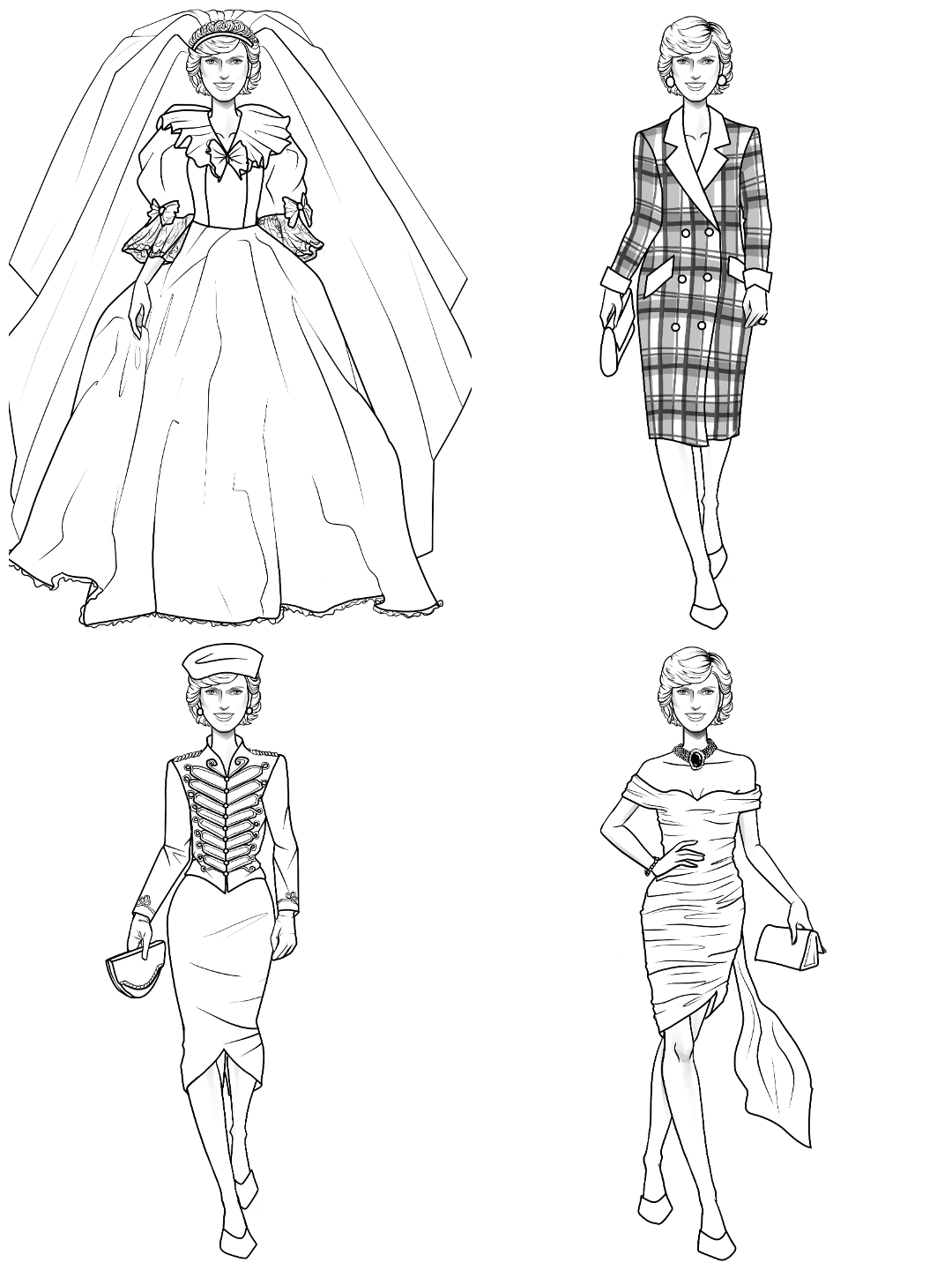 Princess Diana I Draw Fashion