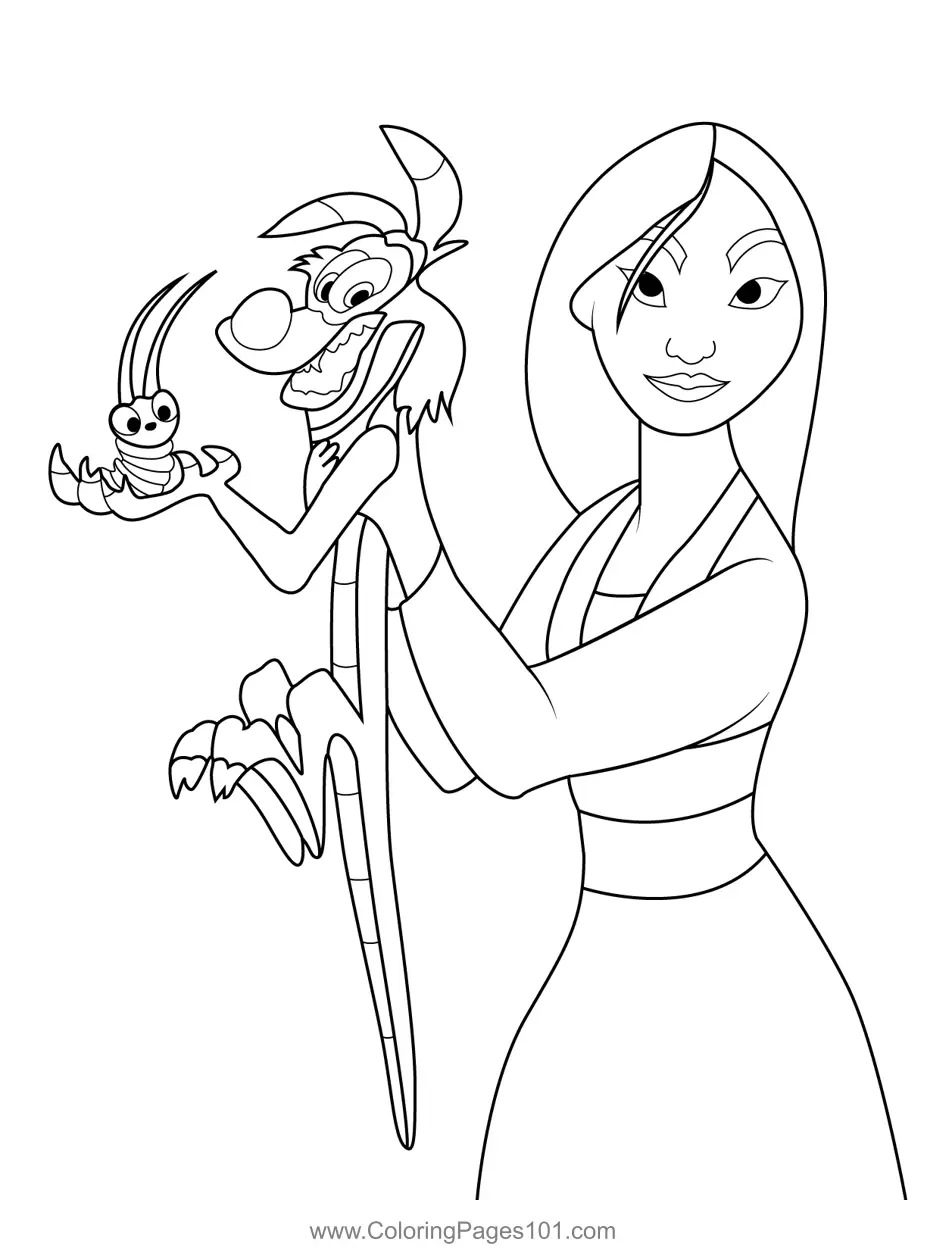 disney princess coloring pages mulan