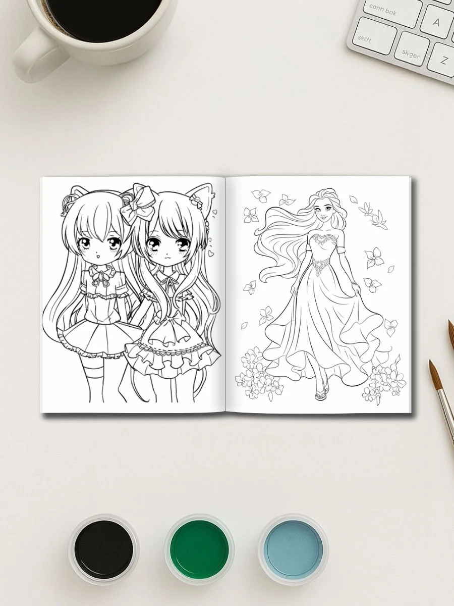 Princess Power 500 Girls Teens Coloring Pages Color Cafe Press Premium Coloring Books ColorCafePress Princess Power 500 Girls Teens Coloring Pages Color Cafe Press Premium Coloring Books ColorCafePress