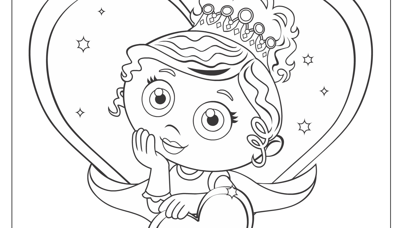 Princess Presto s Valentine s Day Coloring Page Kids Coloring Pages PBS KIDS For Parents
