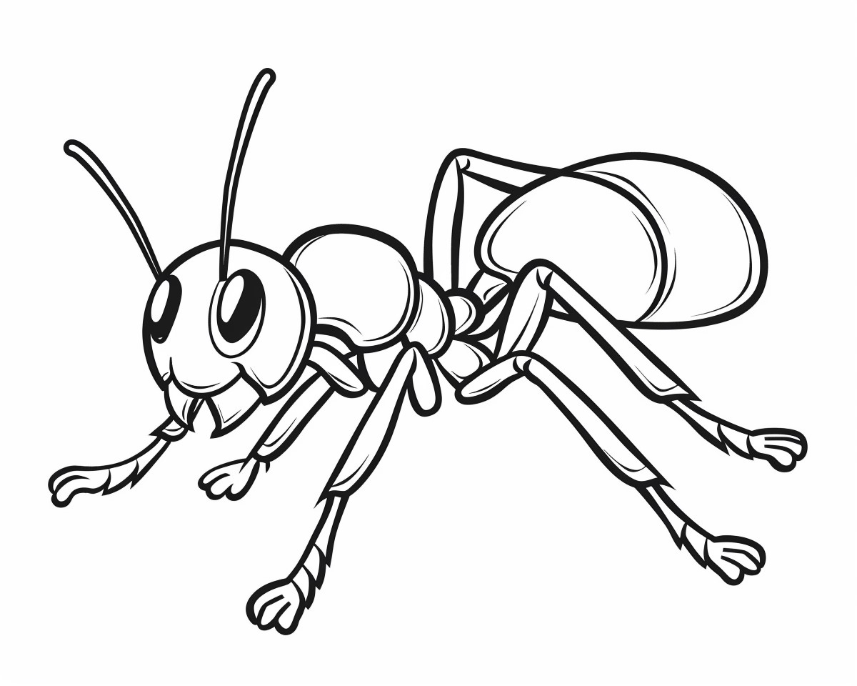 Printable Ant Coloring Pages