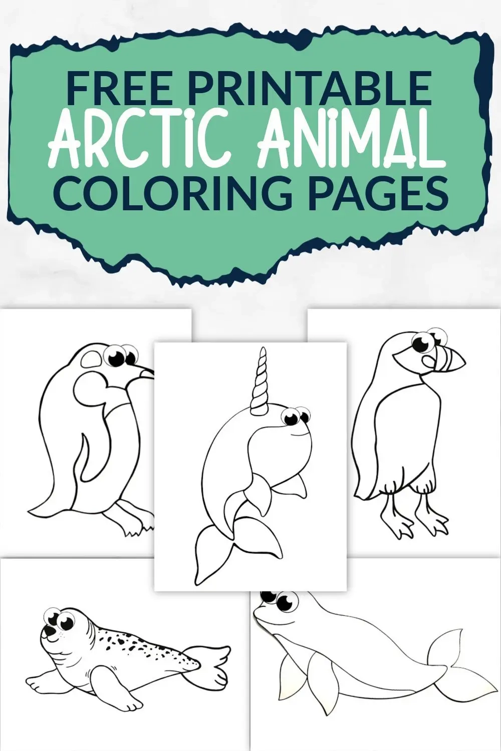 printable arctic animals coloring pages