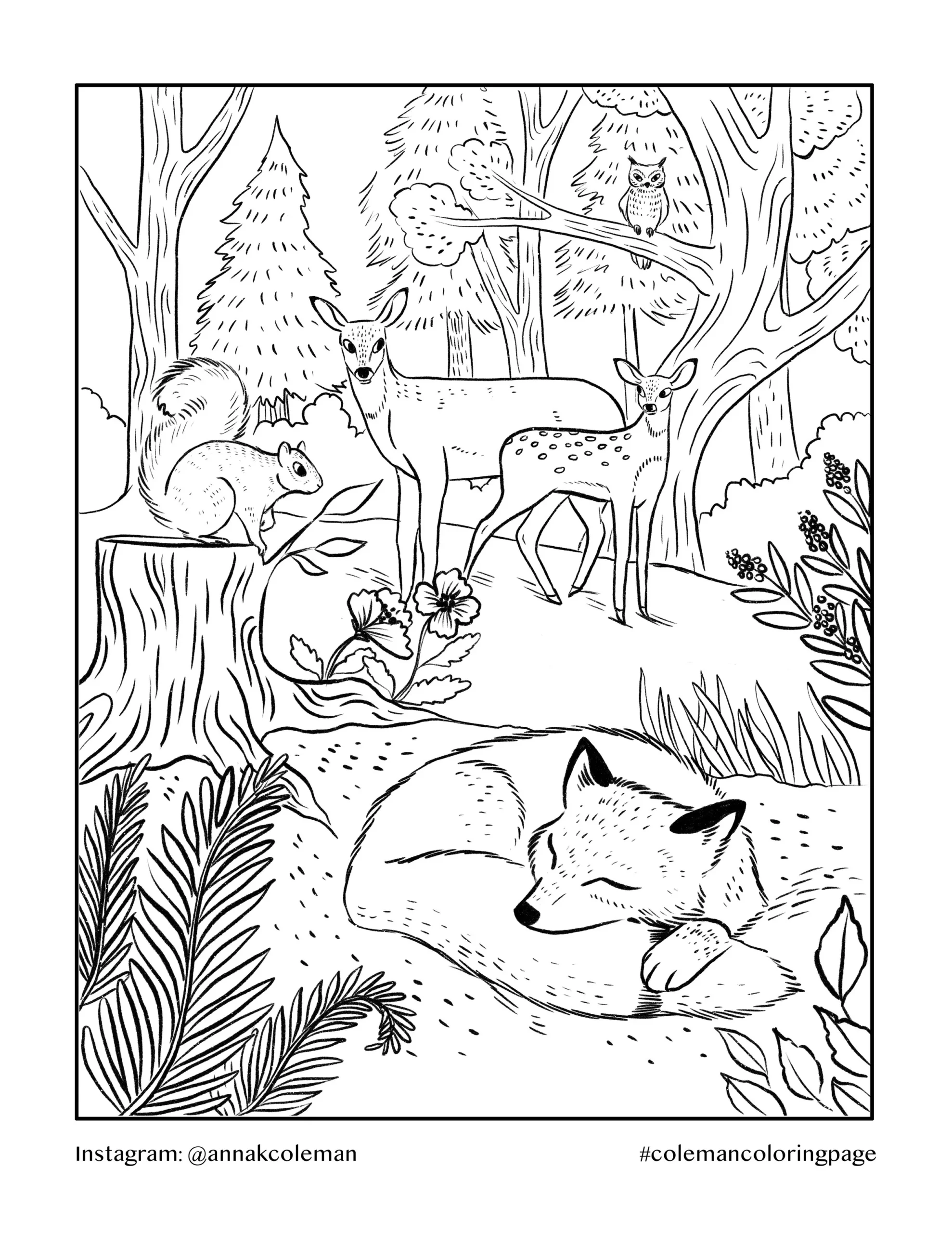 Printable Coloring Pages Anna Coleman