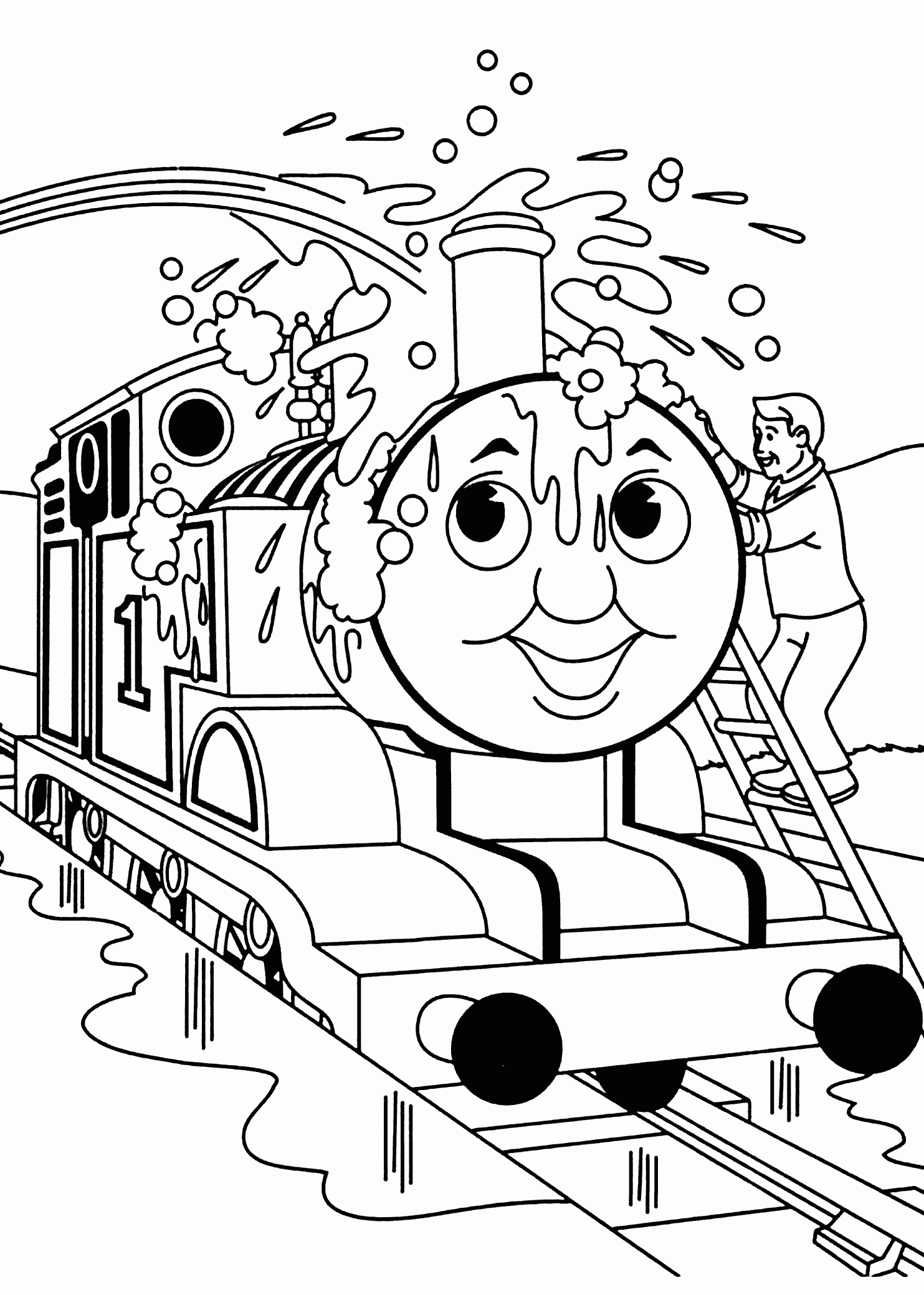 thomas the train coloring book