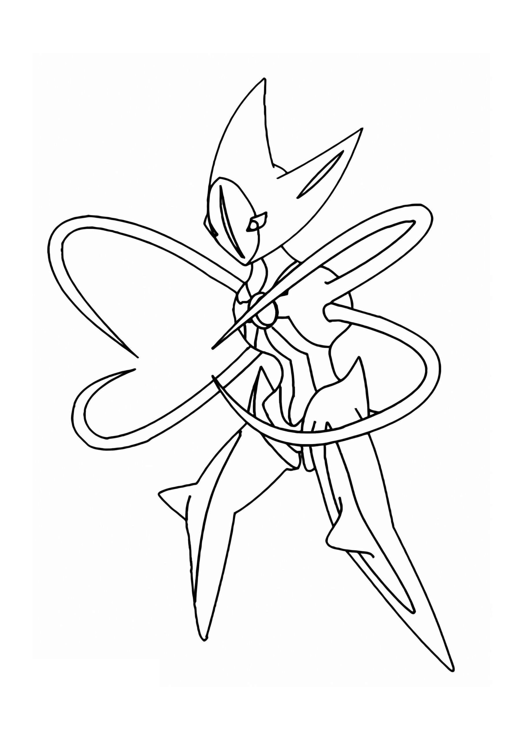 Printable Deoxys Coloring Pages