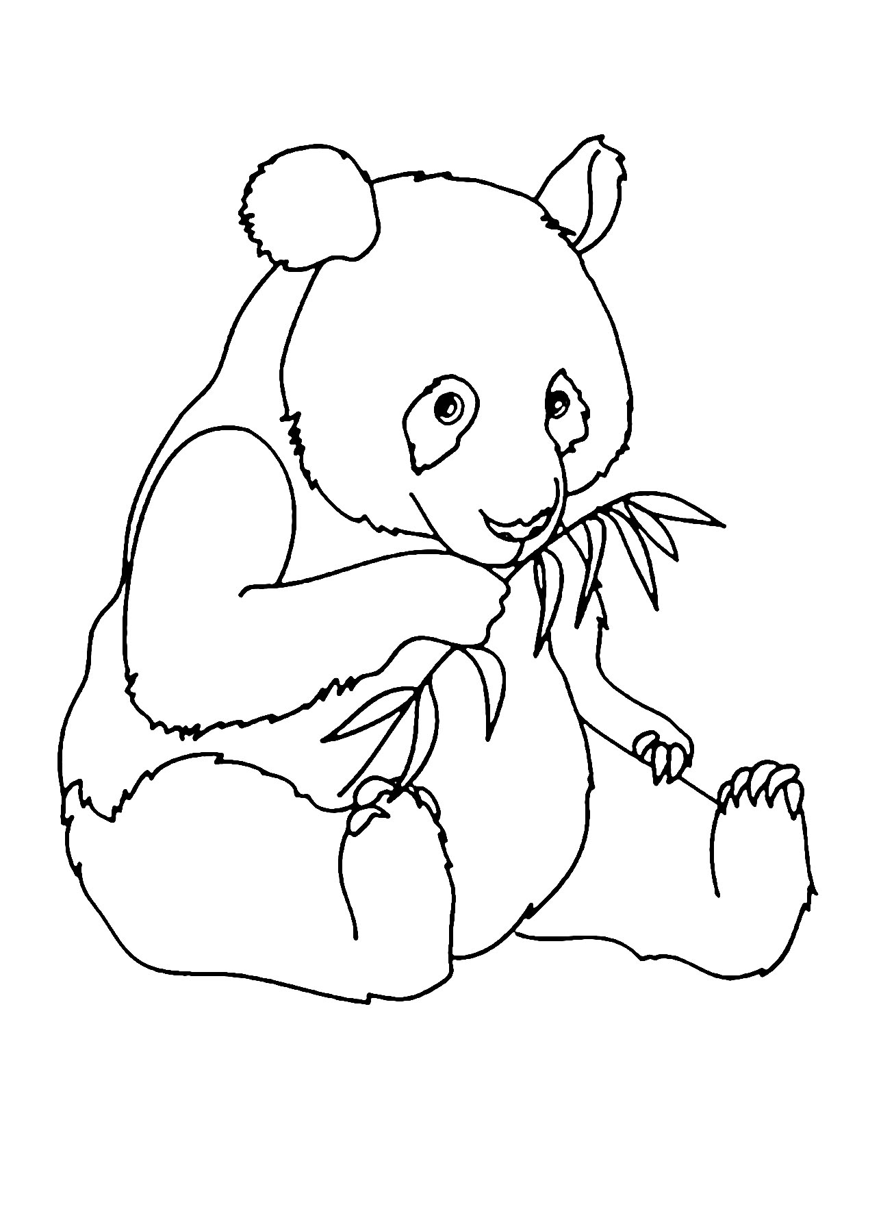 coloring page of a panda bear coloring page of a panda bear