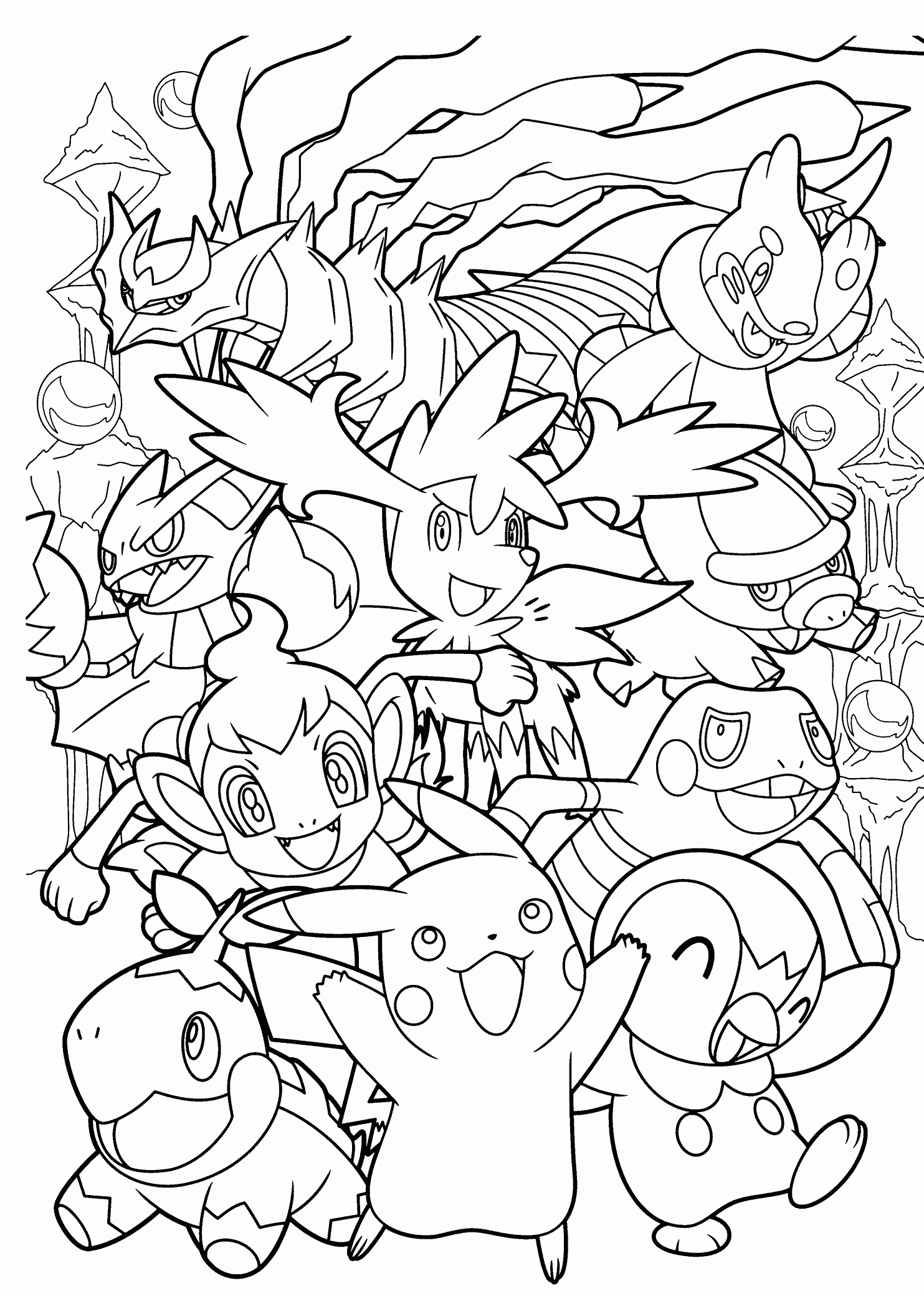colouring in pages pokemon