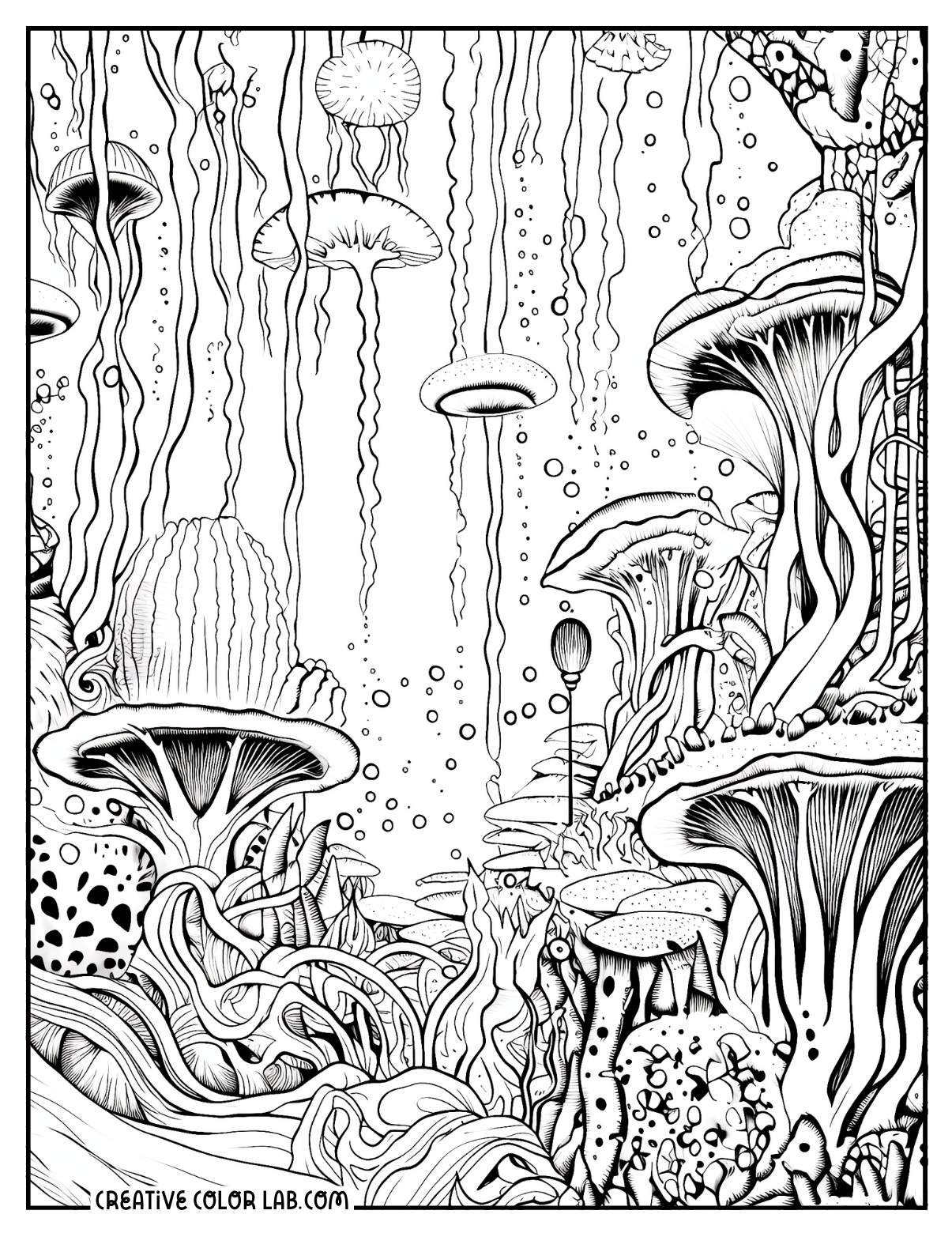 Printable Psychedelic Coloring Pages Free PDFs