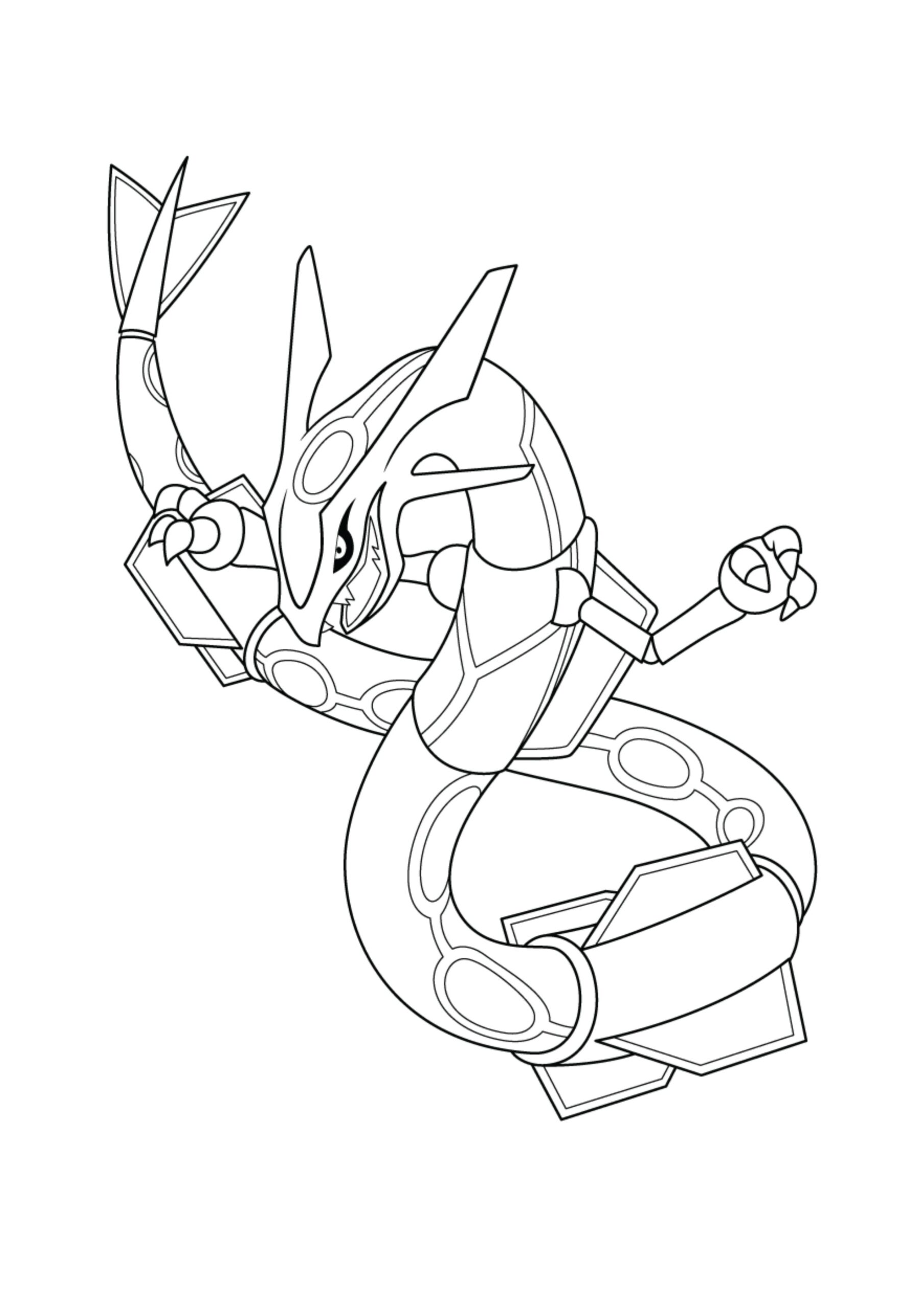 Printable Rayquaza Coloring Pages