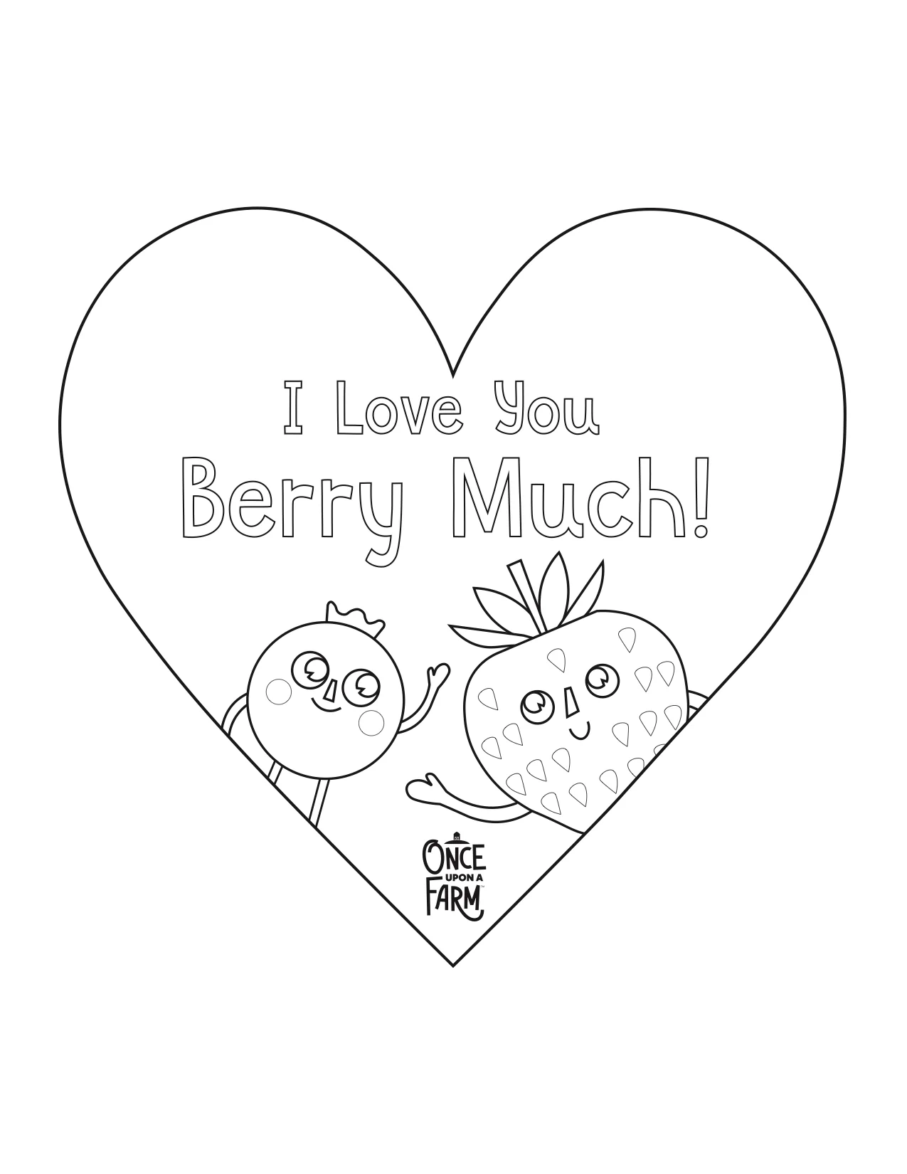 Printable Valentine s Day Coloring Page Once Upon A Farm
