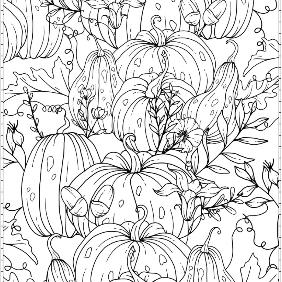 pumpkin patch coloring pages