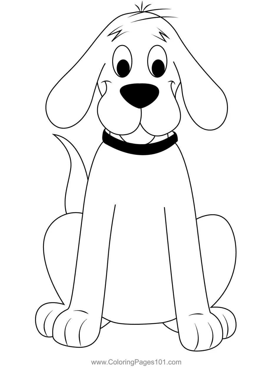 clifford the big red dog coloring pages