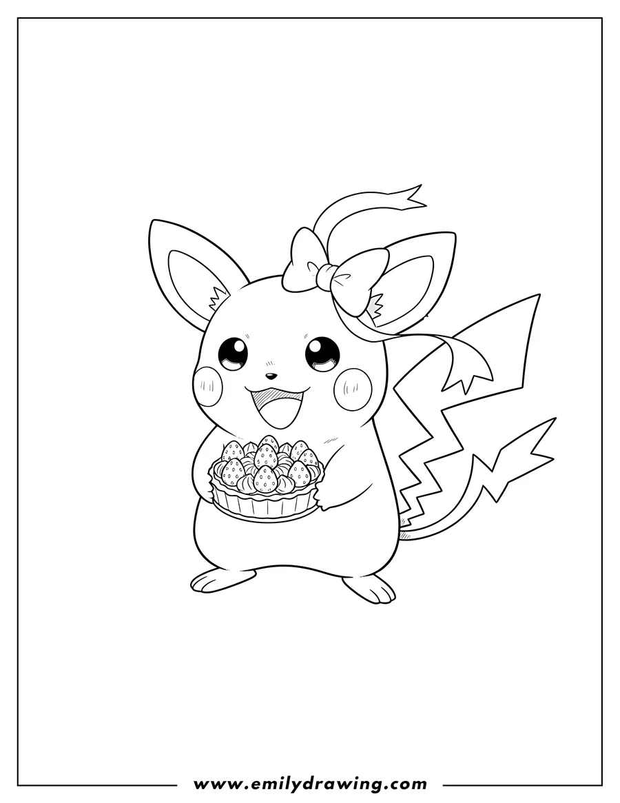 Raichu Coloring Pages Emily Drawing