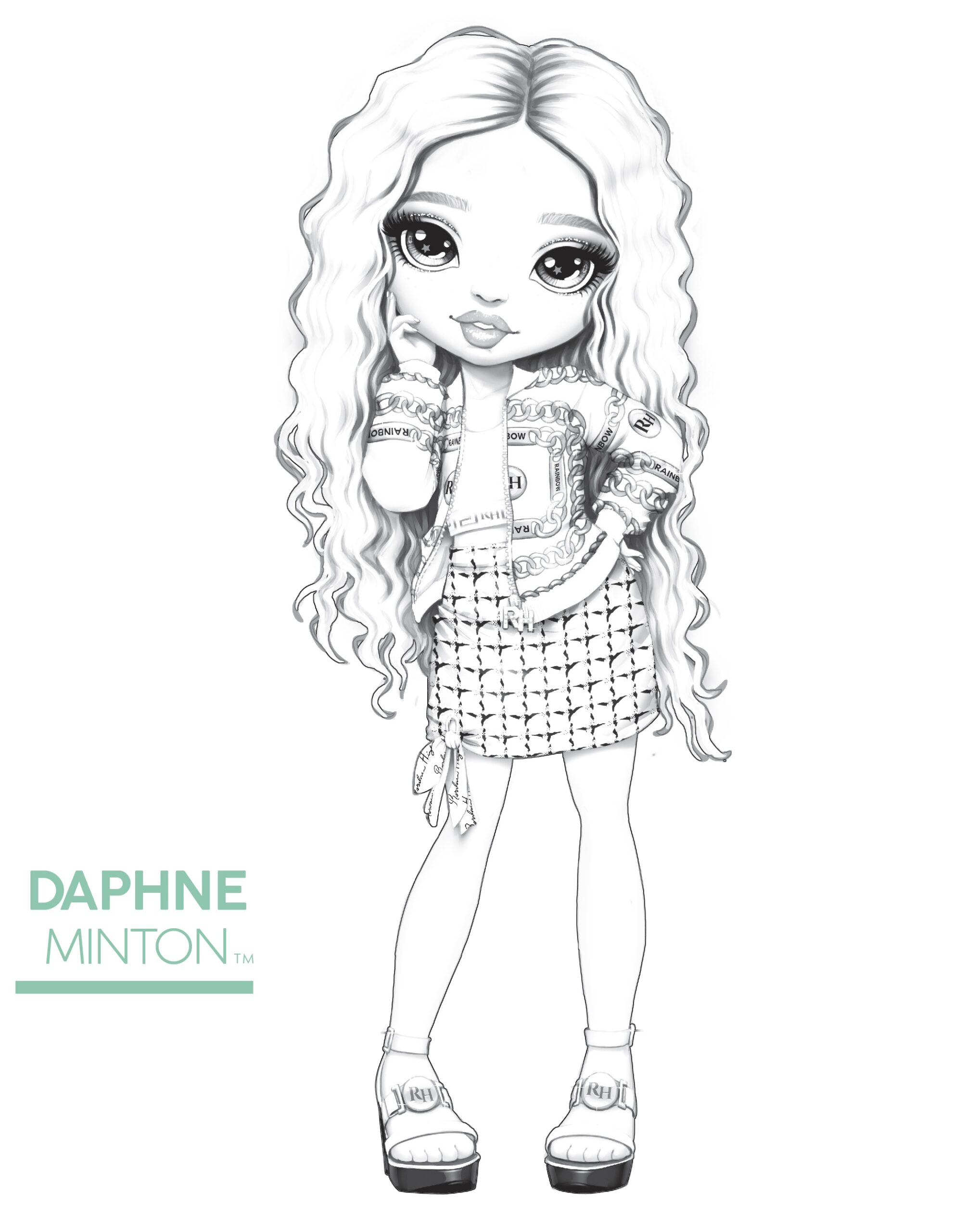 Rainbow High Coloring Pages YouLoveIt Rainbow High Coloring Pages YouLoveIt