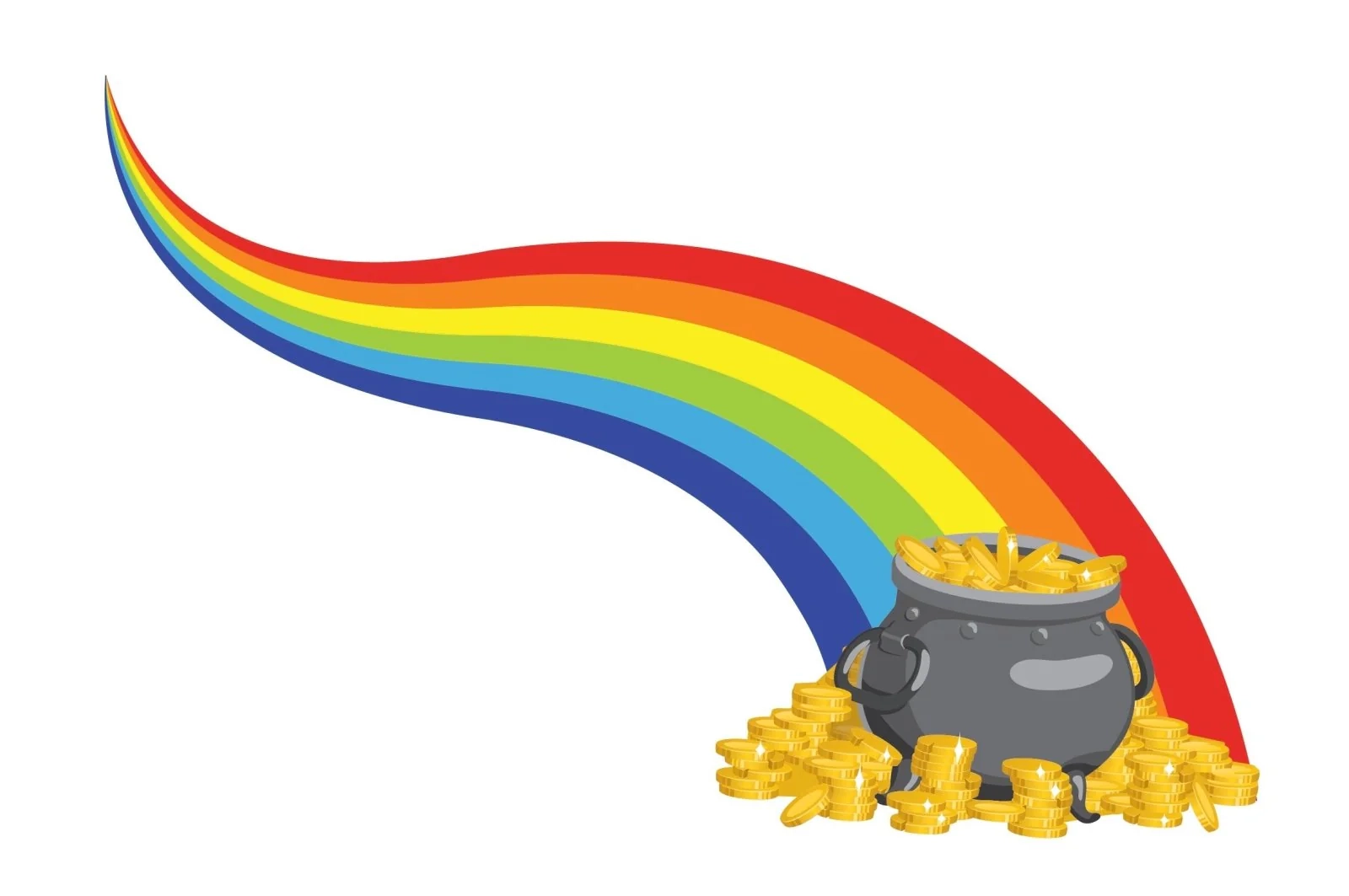 Rainbow With Pot Of Gold Decal Cover Alls Decals Rainbow With Pot Of Gold Decal Cover Alls Decals