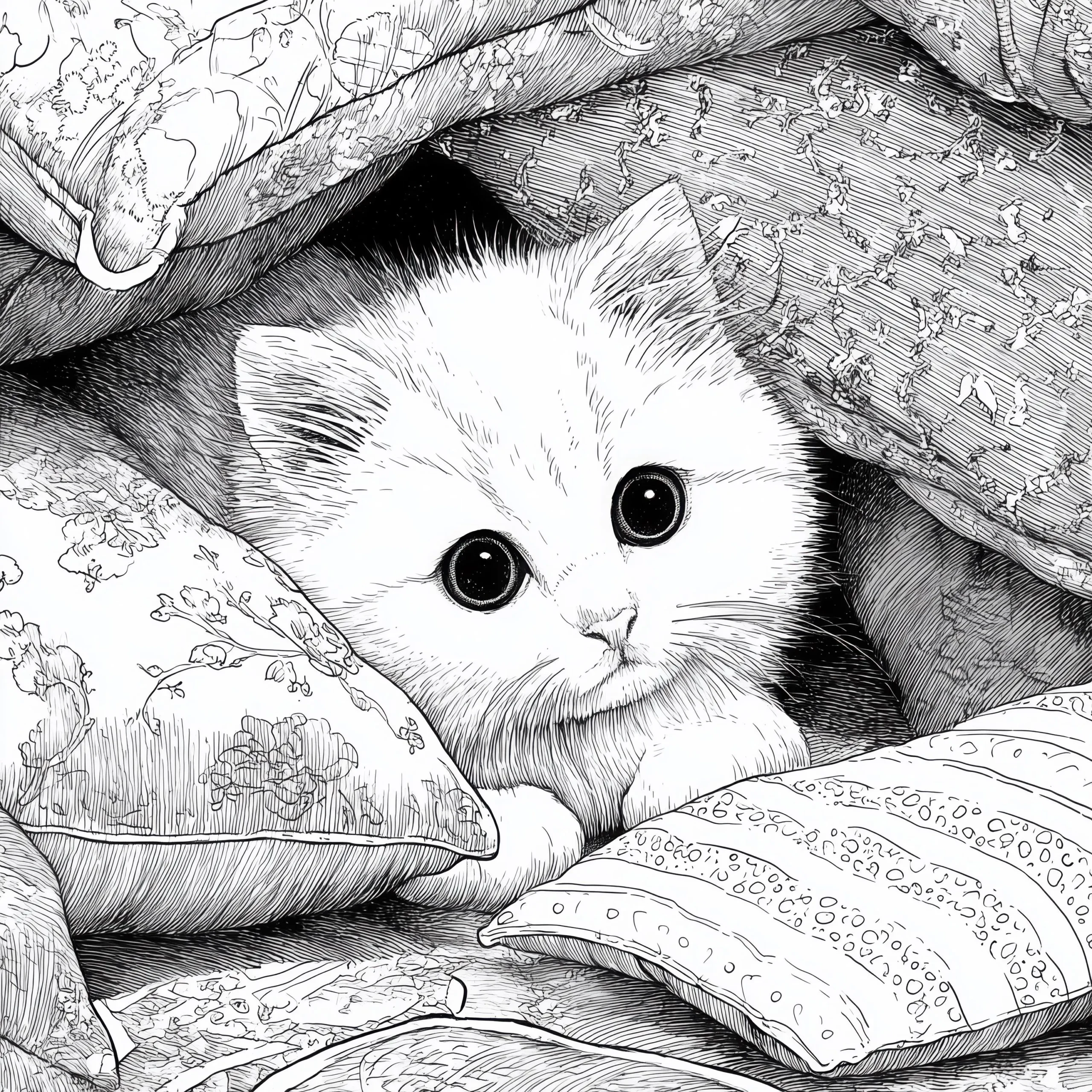 Realistic Cat Coloring Pages 32 Lifelike Kitten Printables For Adults Kids Cute Cats Printable Coloring Book PDF Etsy