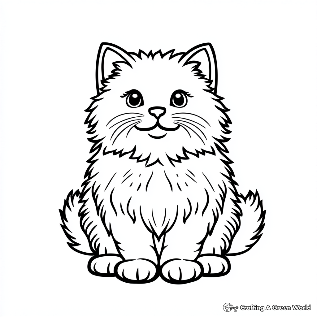 kitten cat coloring pages