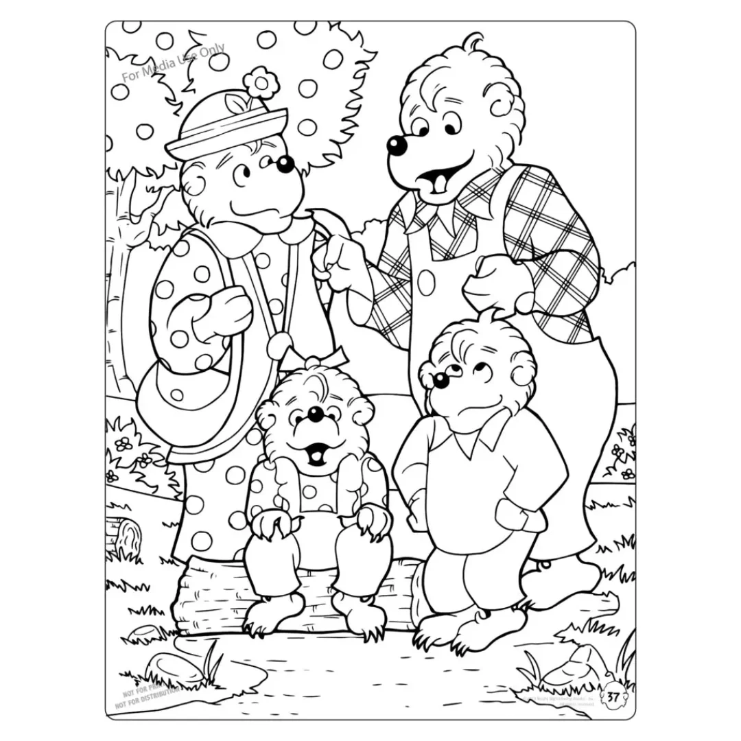 Really Big Coloring Books Berenstain Bear Coloring Book 8 5 x11 PBS Emerson And Friends