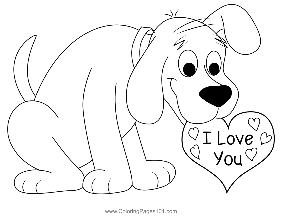 Red Dog Coloring Page For Kids Free Clifford The Big Red Dog Printable Coloring Pages Online For Kids ColoringPages101 Coloring Pages For Kids