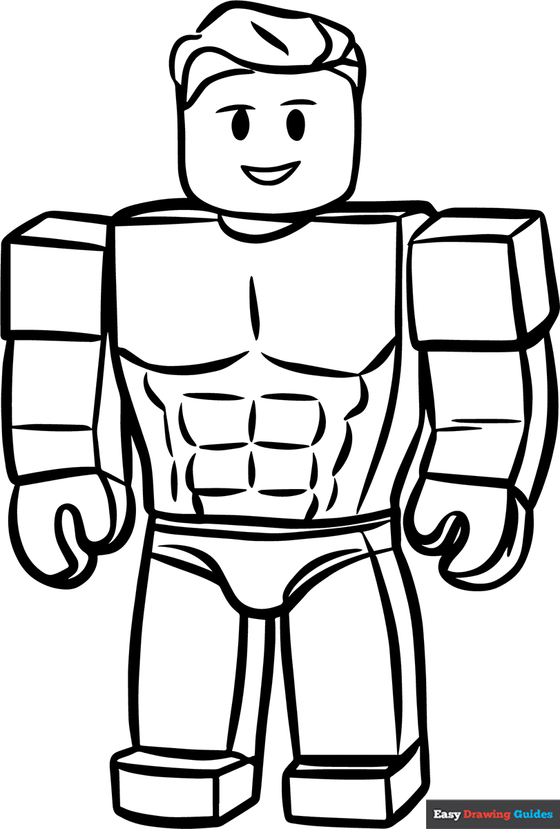 coloring pages of roblox