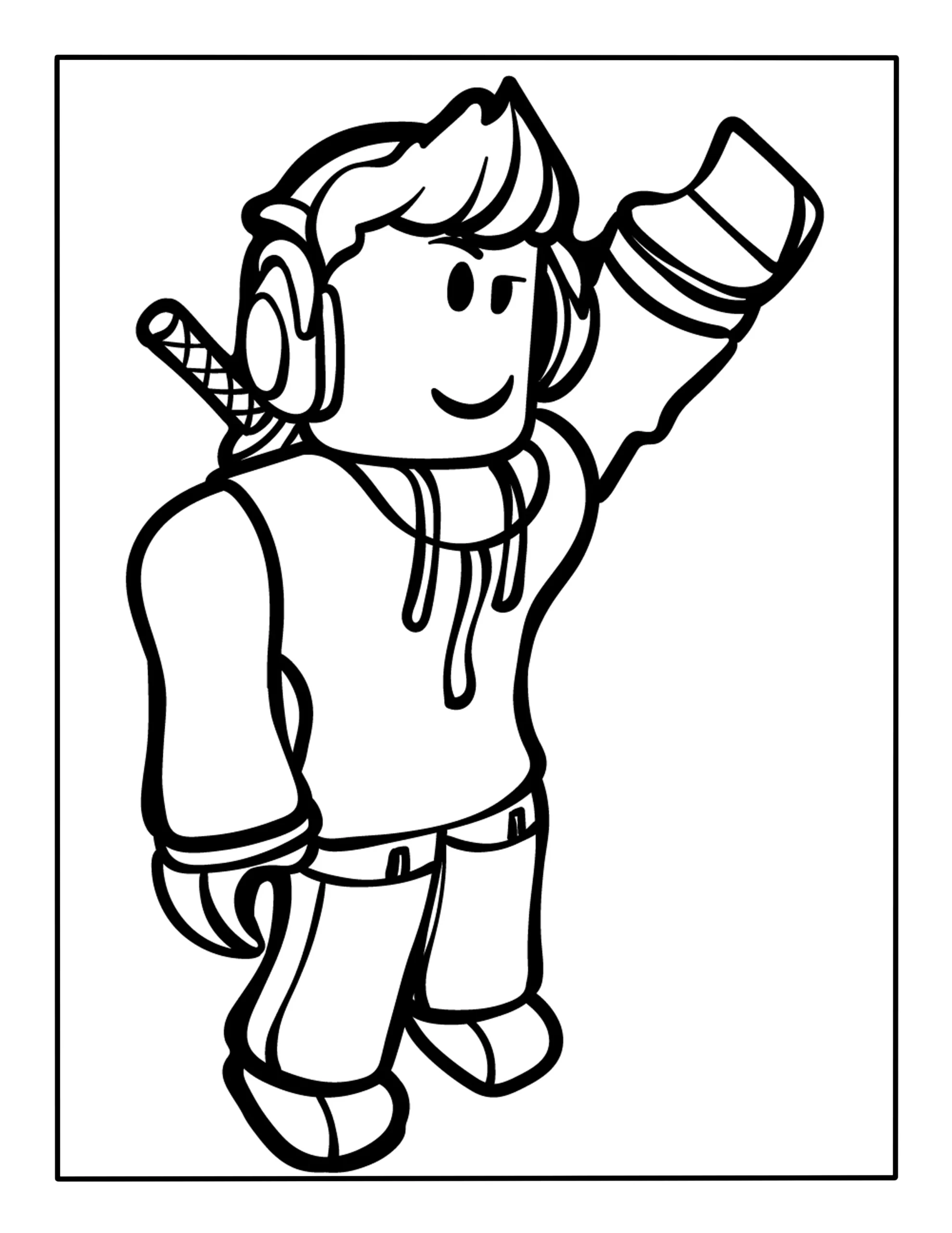 Roblox Coloring Page Kimmi The Clown