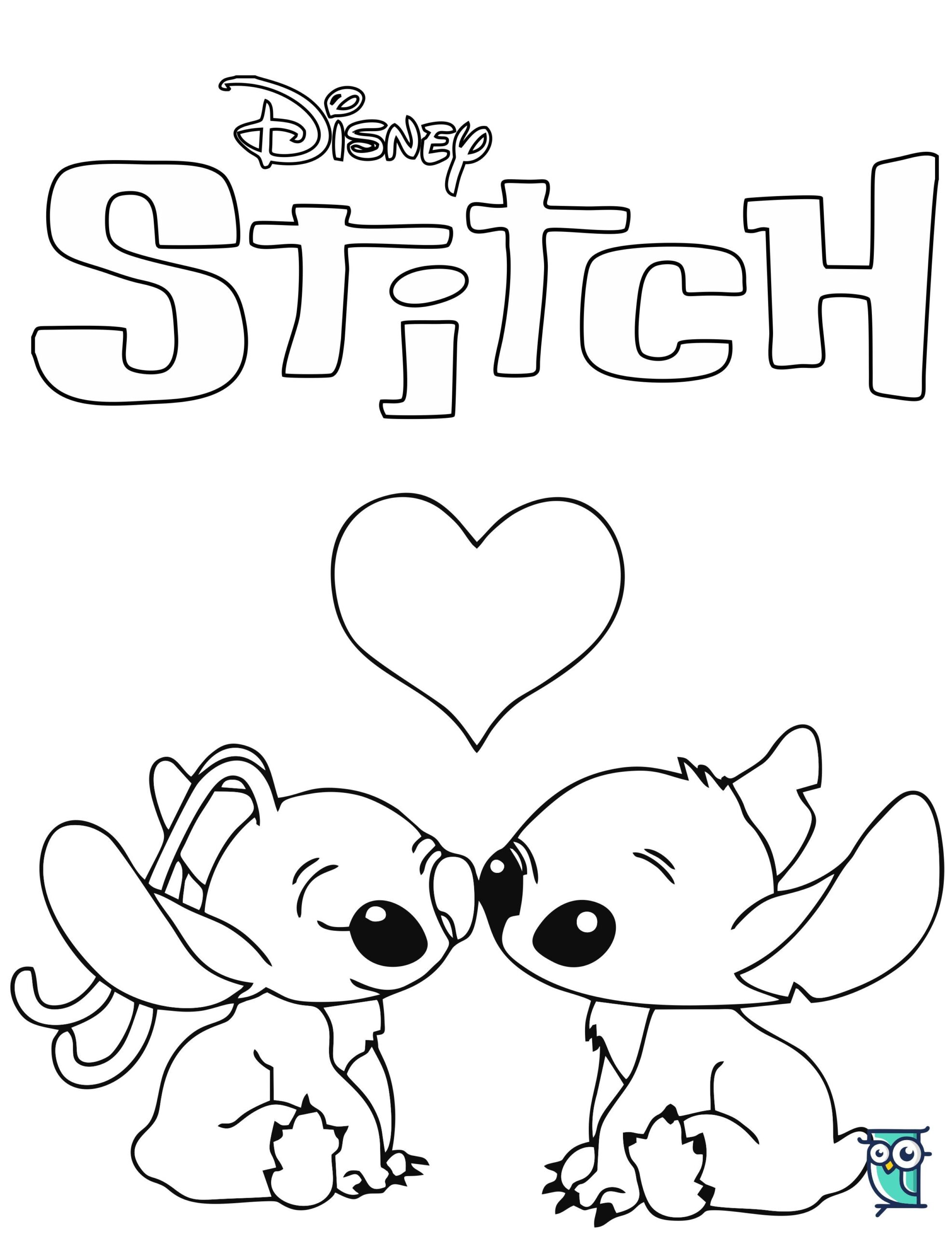 Romance Stitch And Angel Coloring Pages Romance Stitch And Angel Coloring Pages