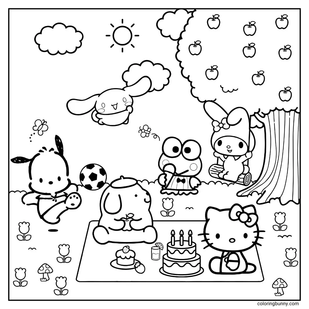 Sanrio Coloring Pages 80 Free PDFs With Hello Kitty And Friends