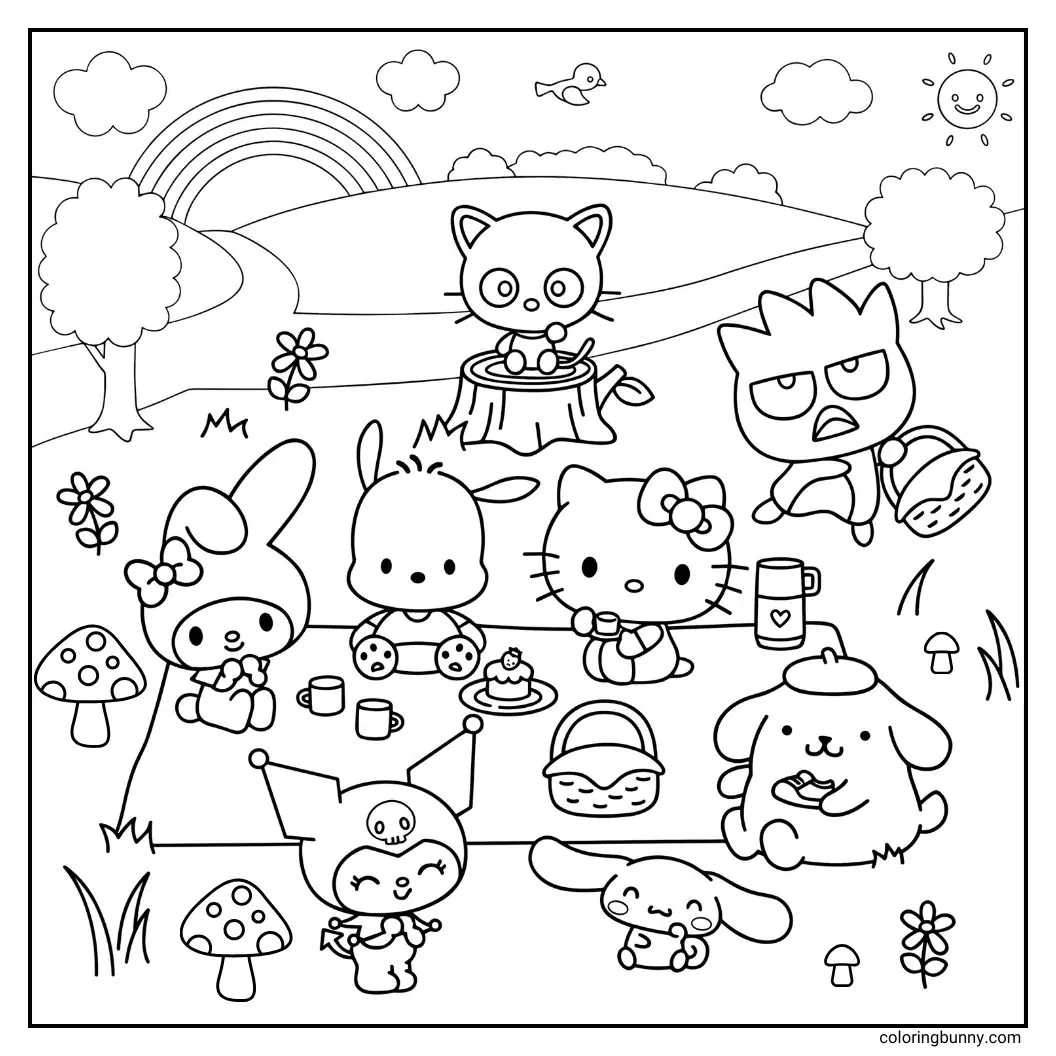 Sanrio Coloring Pages 80 Free PDFs With Hello Kitty And Friends