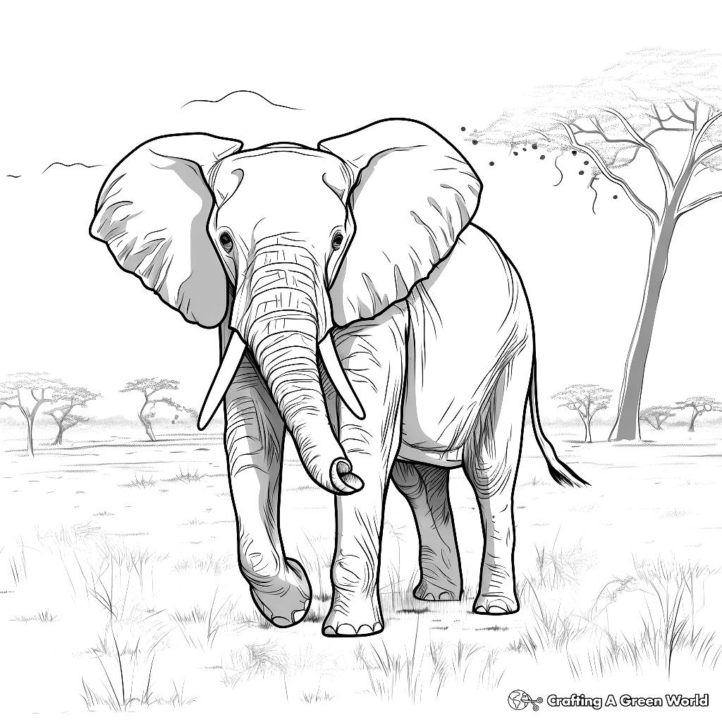 african animal coloring pages