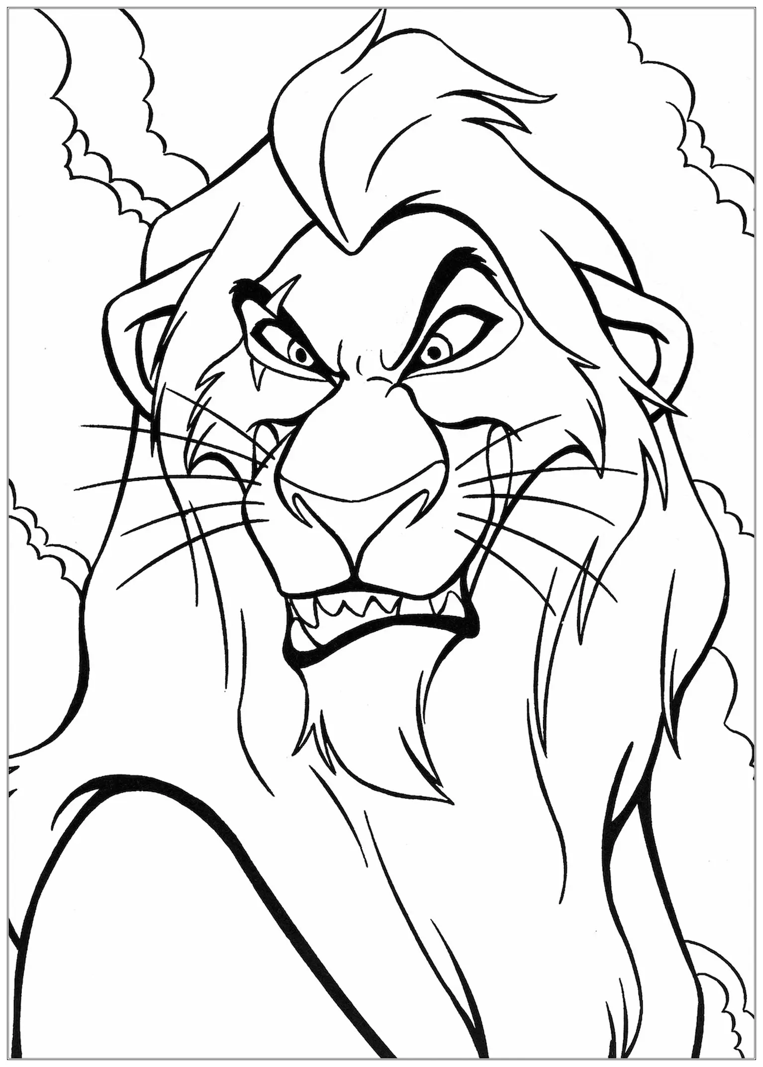 Scar The Lion King Coloring Pages Scar The Lion King Coloring Pages