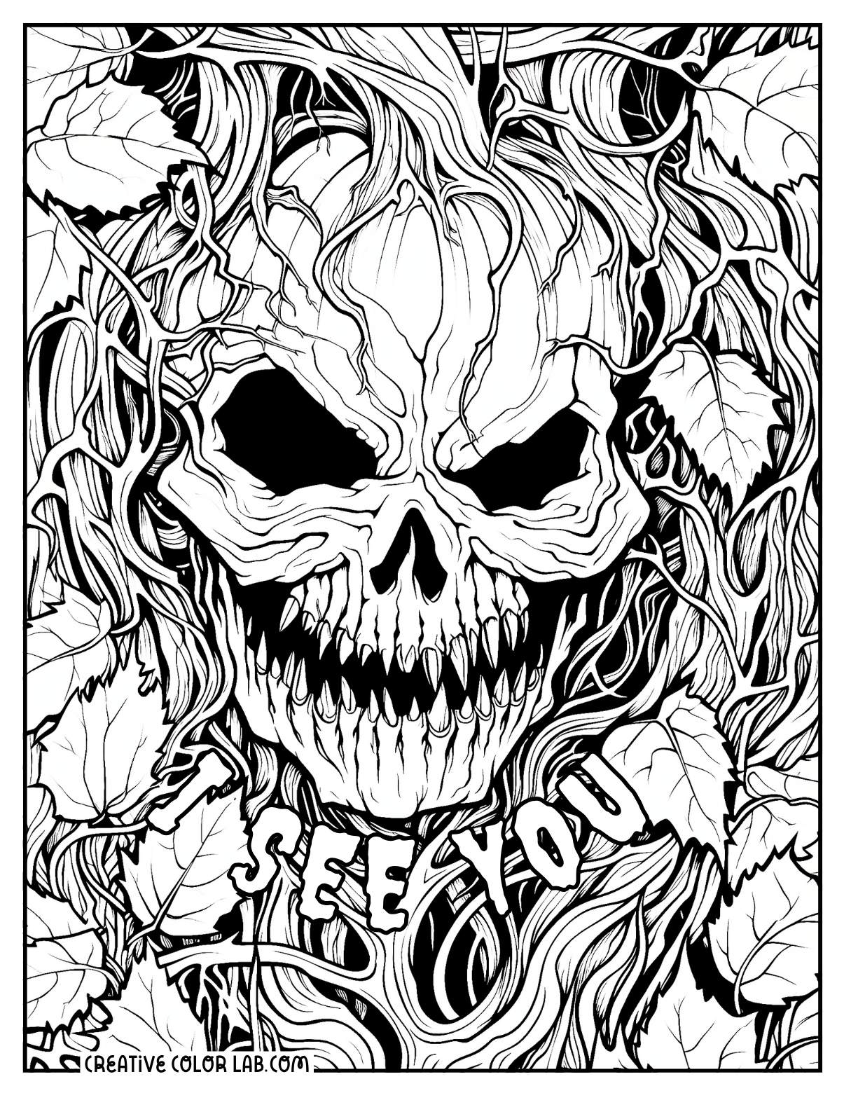 Scary Halloween Coloring Pages Free Printables Scary Halloween Coloring Pages Free Printables