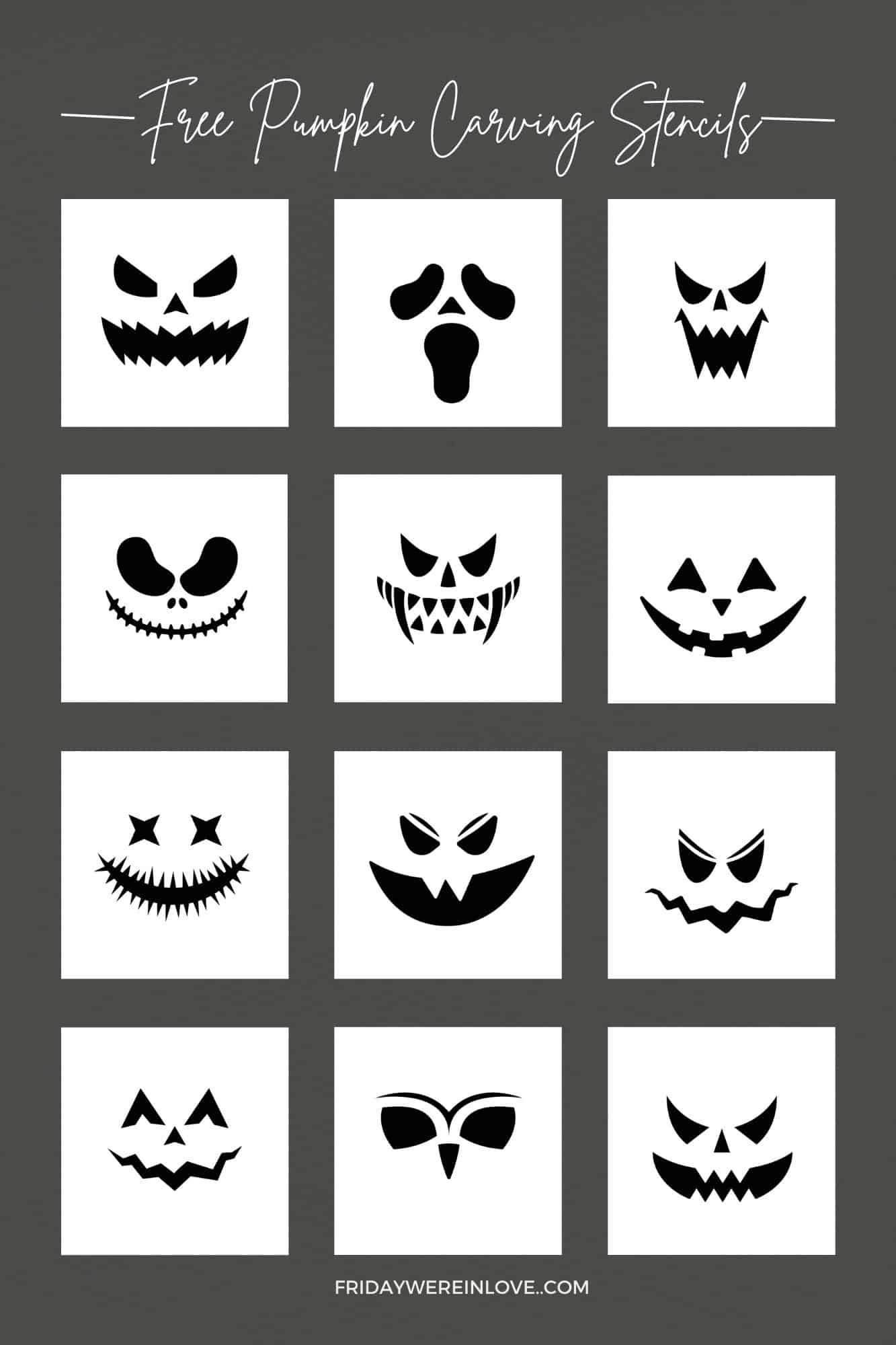 printable halloween stencils for pumpkins