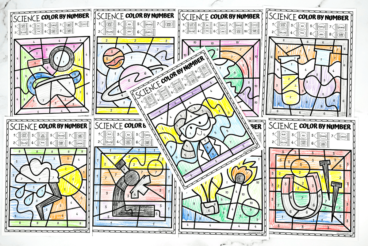 Science Color By Number Worksheets 9 Free Coloring Pages Science Color By Number Worksheets 9 Free Coloring Pages