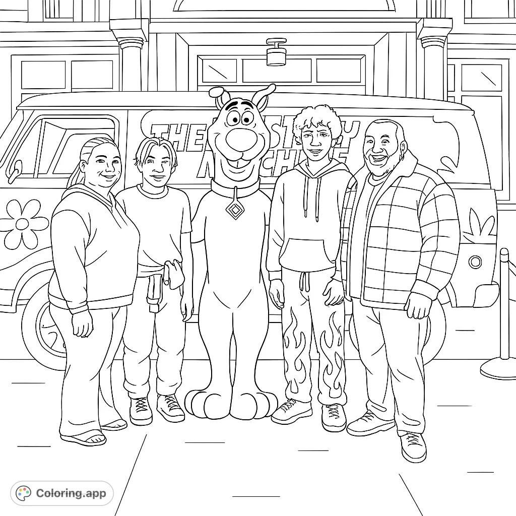 Scooby Doo And Mystery Gang Coloring app