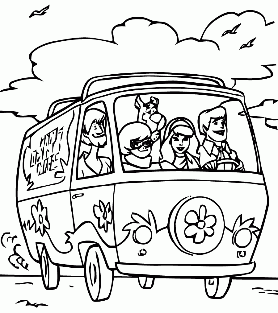 scooby doo coloring page