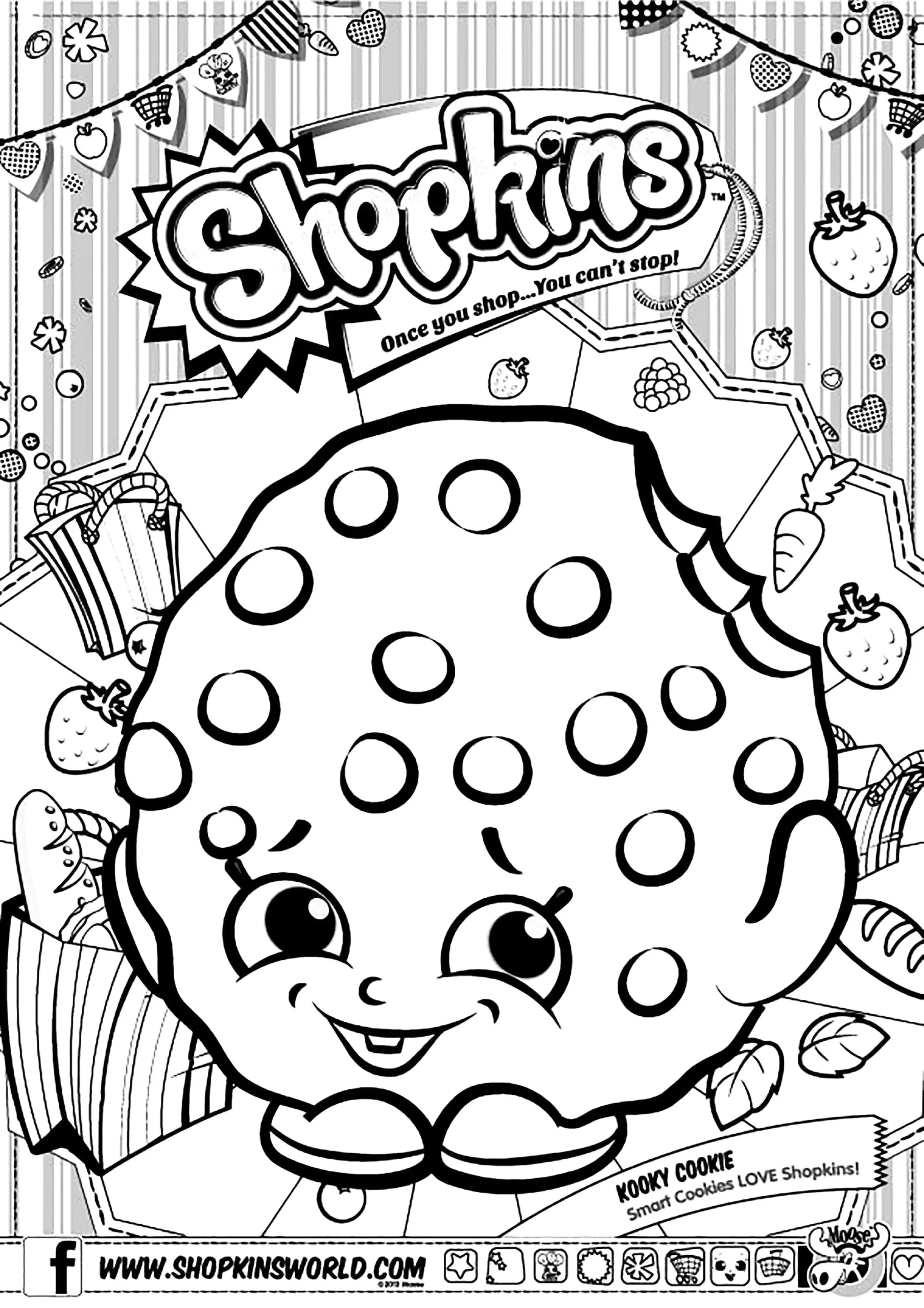 Shopkins Kooky Cookie Shopkins Coloring Pages Shopkins Kooky Cookie Shopkins Coloring Pages