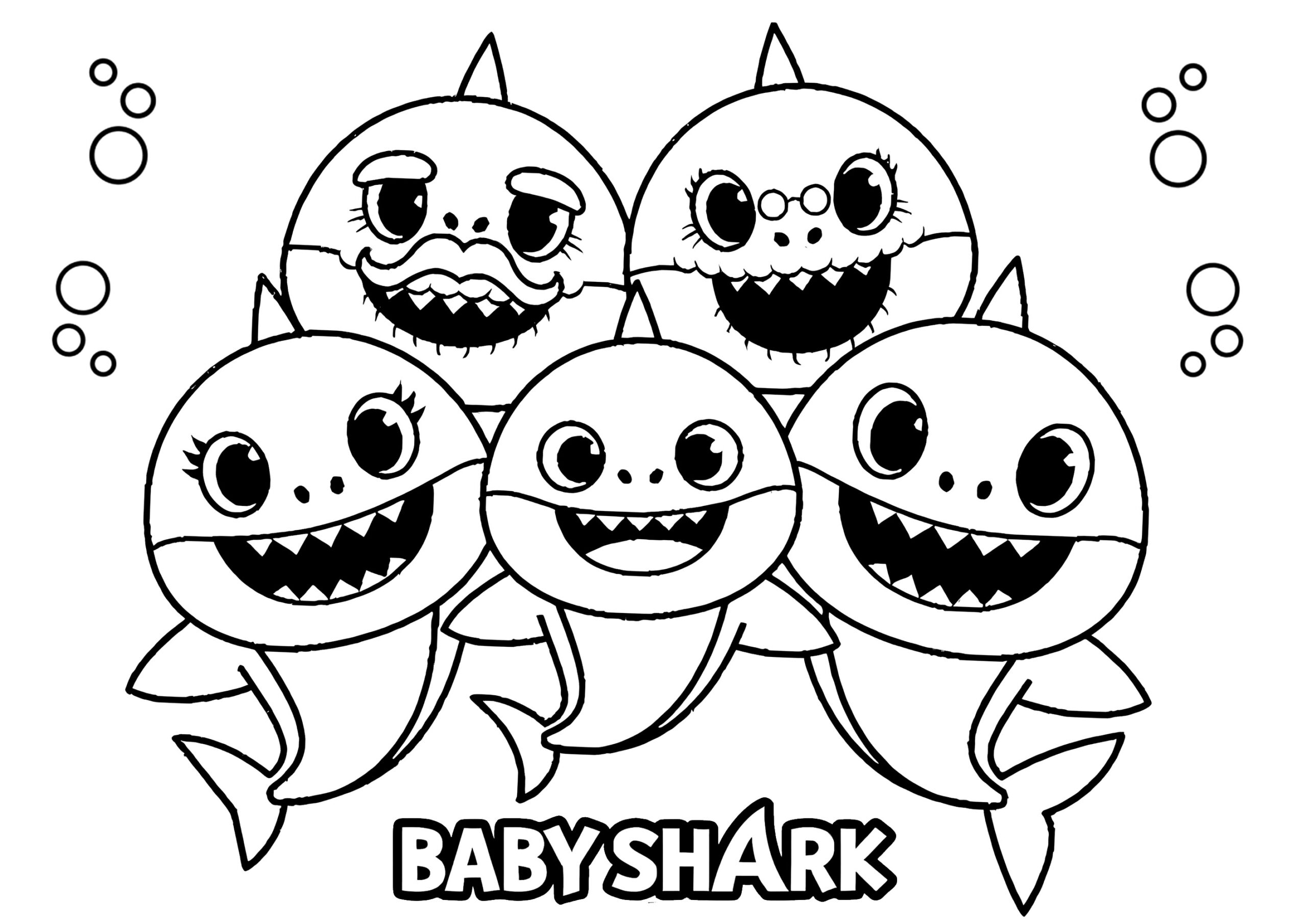 baby shark coloring pages