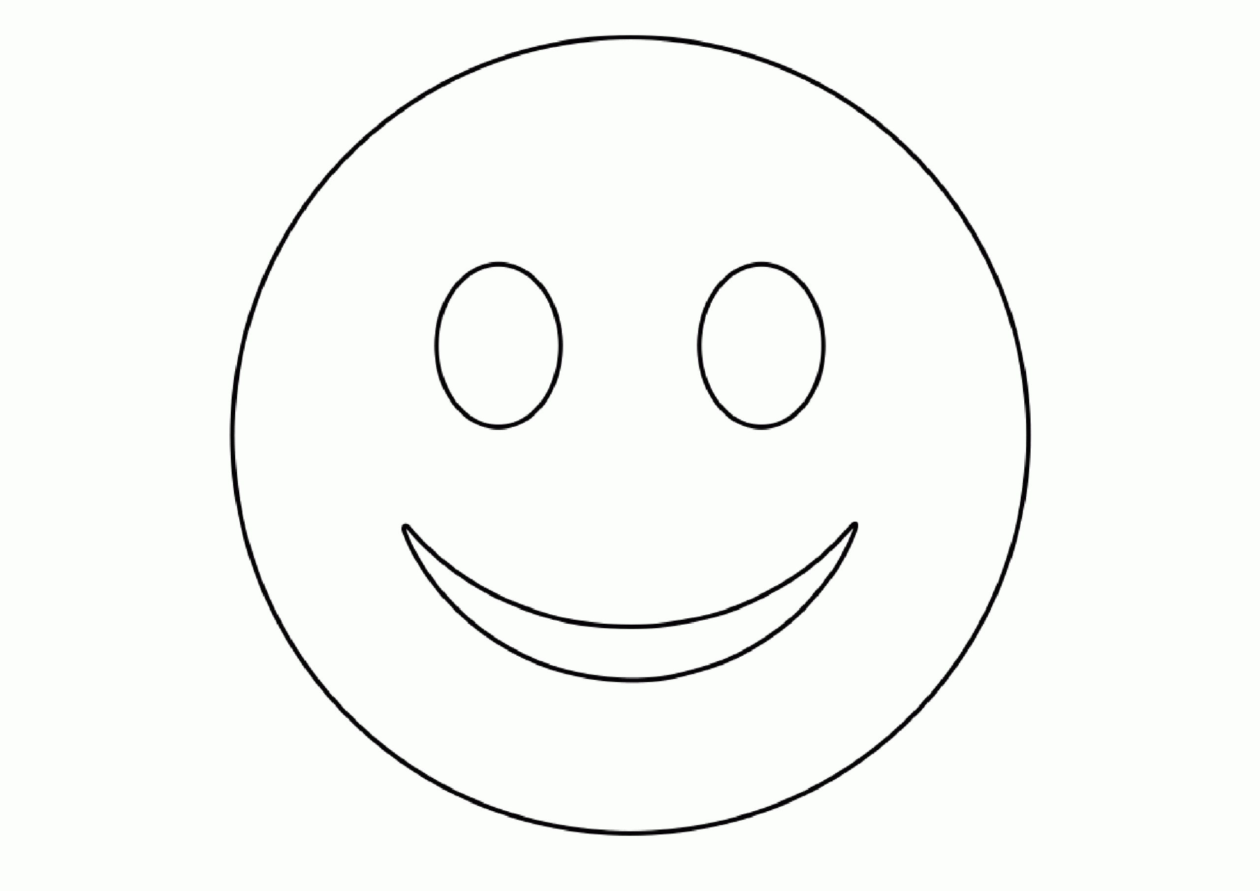 Simple Smiley Face Emoji Coloring Pages Simple Smiley Face Emoji Coloring Pages