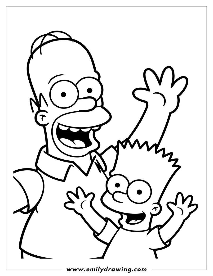 bart simpson coloring pages