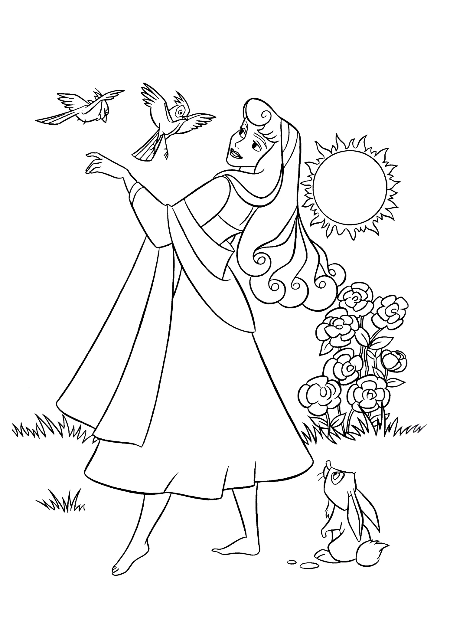 Sleeping Beauty Coloring Page For Kids Sleeping Beauty Coloring Pages