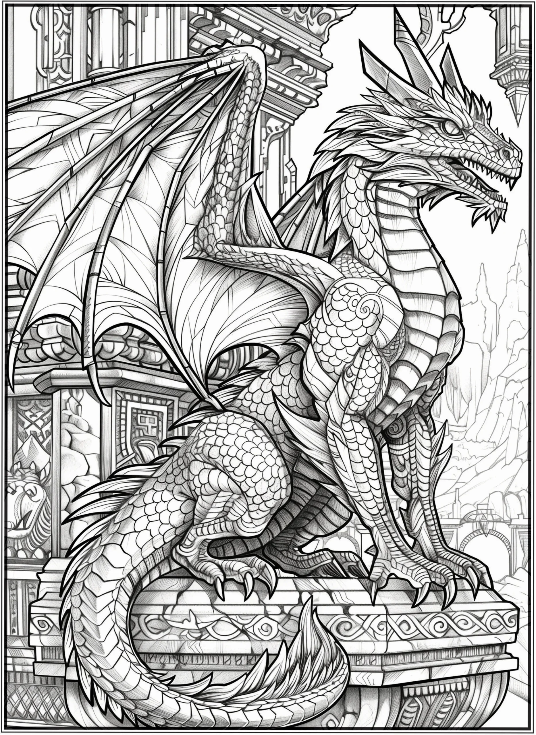 Sleeping Dragons Coloring Book Author Ophelia Bell