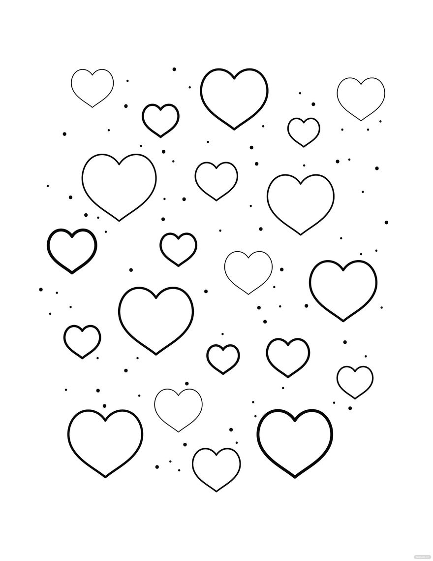 heart shape coloring pages heart shape coloring pages