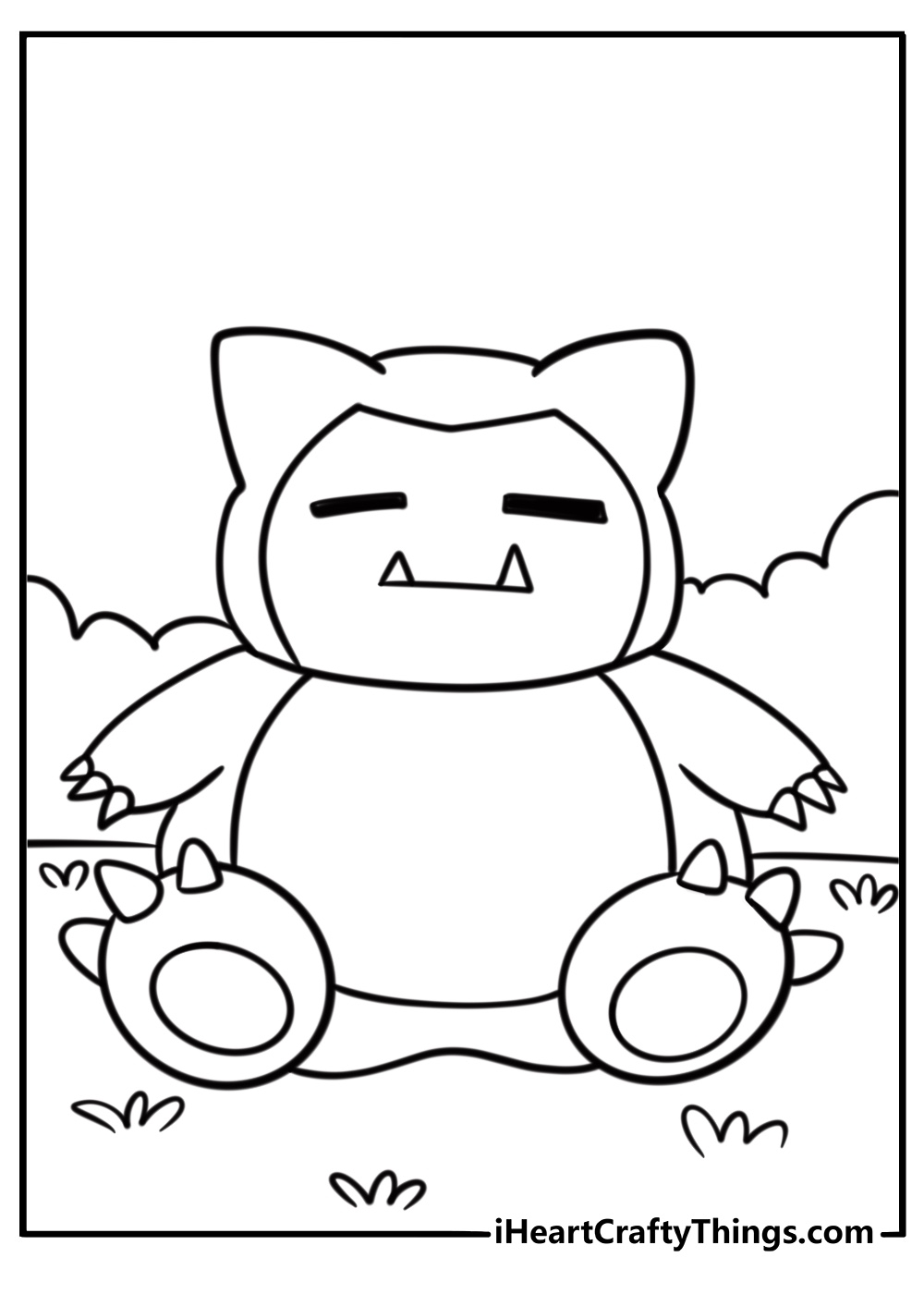 Snorlax Coloring Pages 25 Free Printables For Kids