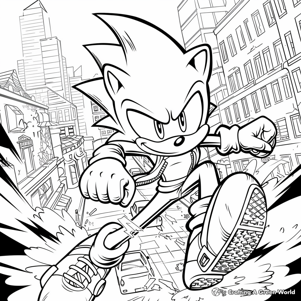 free sonic coloring pages
