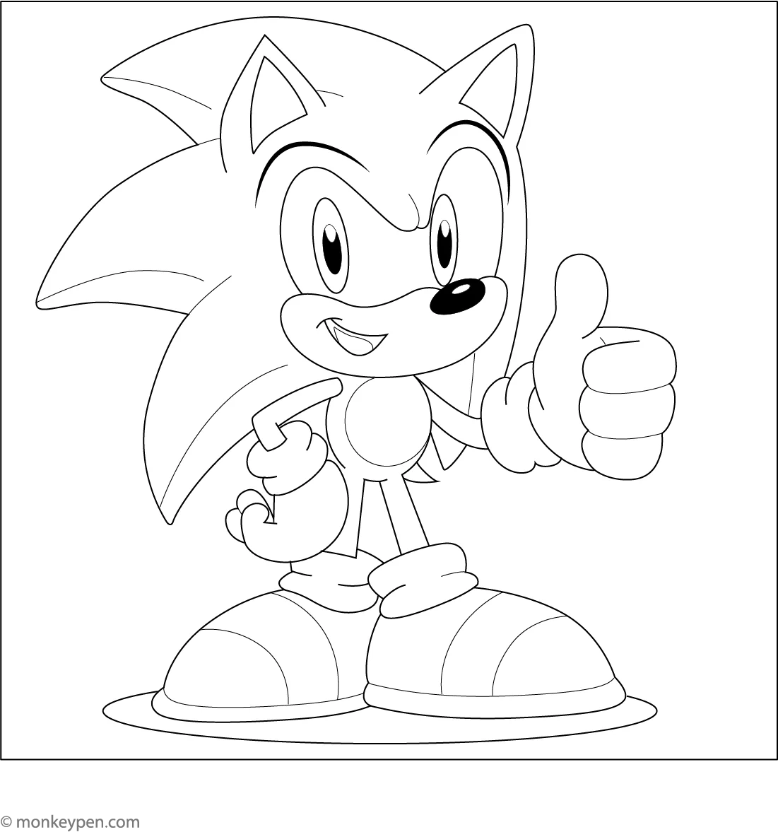 Sonic Toy Coloring Page Free Kids Activity Printable Sonic Toy Coloring Page Free Kids Activity Printable