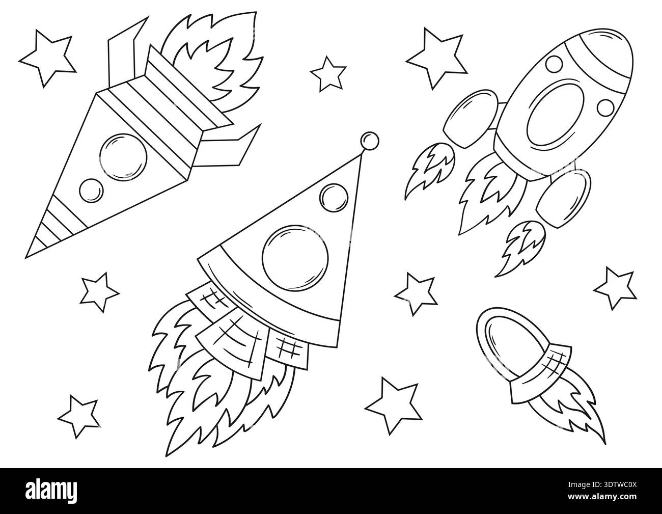 coloring pages of spaceships