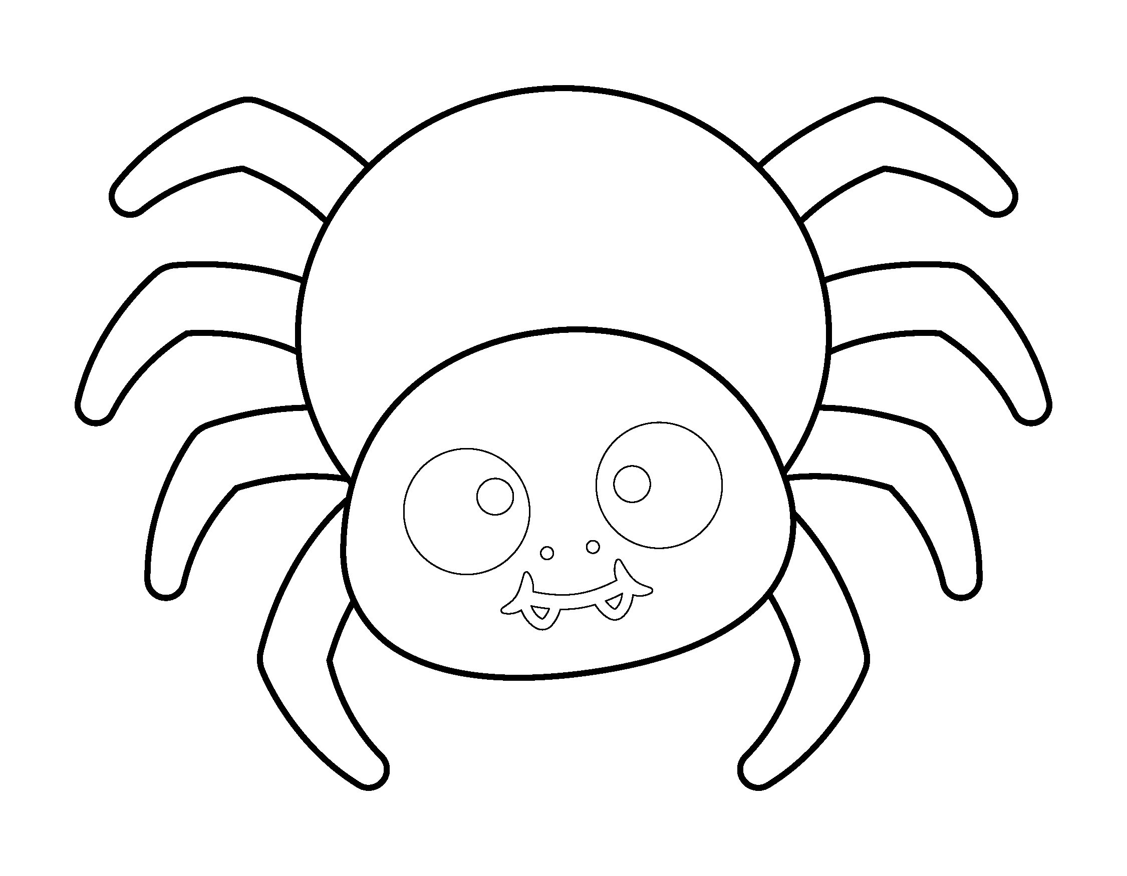 coloring page of a spider coloring page of a spider